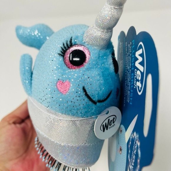 Wet Brush Plush Kids Detangler Narwhal Unicorn with Soft IntelliFlex Bristle NIP - Picture 7 of 7